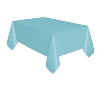 Unique 46864 - Mantel de Plástico - 2,74 m x 1,37 m - Color Azul Cerceta
