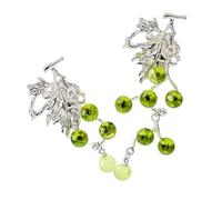 Unique and Sophisticated Asymmetric Grape Women Dainty Dangle Fruit Earrings for Party