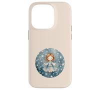 Unique Angel Cute Star Pattern Women Decorative Christmas Carcasa para iPhone 14 Pro