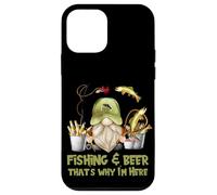 Unique Angler GNOME - Fishing and Beer That`s Why I´m Here Carcasa para iPhone 12 Mini