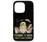 Unique Angler GNOME - Fishing and Beer That`s Why I´m Here Carcasa para iPhone 13 Pro