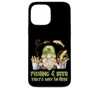 Unique Angler GNOME - Fishing and Beer That`s Why I´m Here Carcasa para iPhone 13 Pro MAX