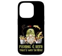 Unique Angler GNOME - Fishing and Beer That`s Why I´m Here Carcasa para iPhone 14 Pro