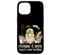 Unique Angler GNOME - Fishing and Beer That`s Why I´m Here Carcasa para iPhone 15
