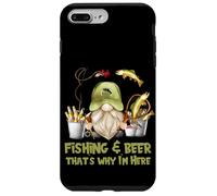 Unique Angler GNOME - Fishing and Beer That`s Why I´m Here Carcasa para iPhone 7 Plus/8 Plus