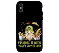 Unique Angler GNOME - Fishing and Beer That`s Why I´m Here Carcasa para iPhone X/XS