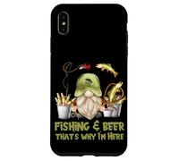 Unique Angler GNOME - Fishing and Beer That`s Why I´m Here Carcasa para iPhone XS MAX