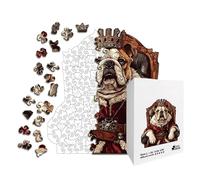 Unique Animal Mosaic, Reliable Desktop Decorative Station, 9.8 Inches Engaging with Smooth Feature, Heavy Duty Timber Piece, Cut Edge with Sl esign, Travel Game for Bedroom and Living Room