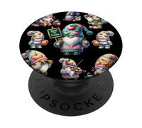 Unique Back To School Themed Gnome Patterns For Teachers PopSockets PopGrip Adhesivo