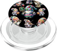 Unique Back To School Themed Gnome Patterns For Teachers PopSockets PopGrip para MagSafe