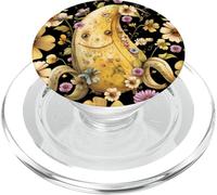 Unique Banana Fruit Pattern For Girls with Floral Wildflower PopSockets PopGrip para MagSafe