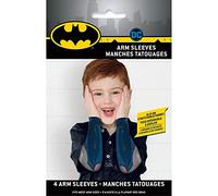 Unique- Batman Regalitos Mangas de Brazo Fiesta Paquete de 4, dibujos animados, Multicolor, talla única (77537)