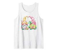 Unique Bunny Ear Gnomes For Women & Gardener For Easter Day Camiseta sin Mangas