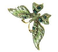 Unique Butterfly Rhinestone Alloy Fashion Pin Women Insect Brooch Stylish Scarf Clip for Dress