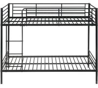 Unique Cama litera metal negro 90 x 190 cm