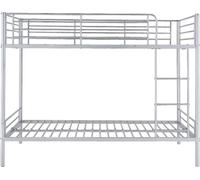 Unique Cama litera metal plateado 90 x 190 cm