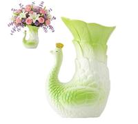 Unique Ceramic Peacock Vase,Elegant Animal Shaped Modern Cute Vase,Desktop Flower Arranging Vases,for Modern Home Office Living Room Bedroom Decorative