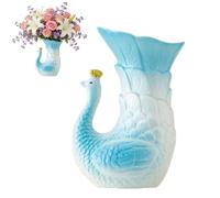 Unique Ceramic Peacock Vase,Elegant Animal Shaped Modern Cute Vase,Desktop Flower Arranging Vases,for Modern Home Office Living Room Bedroom Decorative