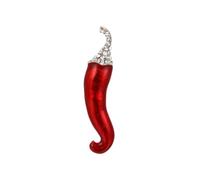 Unique Chili Breed Rhinestone Brooch Oil Drip Corsage Fashion Personality Breastpin Plant for Women