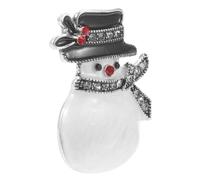 Unique Christmas Snowman Brooch Women Versatile Lapel Pin for Holiday Attire