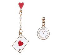 Unique Clocks Pattern Drop Earrings Stylish Women's Fashion Ear Adornments for Banquets and Daily Use