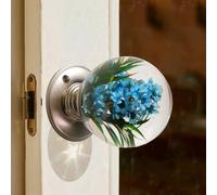 Unique Decorative Door Handle, Round Glass Bead Door Handle, Retro Round Resin Epoxy Flower Door Knob Retro, Animal Designs adds Charm to Modern and Classic Homes Nature Home Decor(#4,2.76in/7cm)