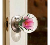 Unique Decorative Door Handle, Round Glass Bead Door Handle, Retro Round Resin Epoxy Flower Door Knob Retro, Animal Designs adds Charm to Modern and Classic Homes Nature Home Decor(#19,1.97in/5cm)