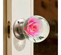 Unique Decorative Door Handle, Round Glass Bead Door Handle, Retro Round Resin Epoxy Flower Door Knob Retro, Animal Designs adds Charm to Modern and Classic Homes Nature Home Decor(#9,2.76in/7cm)