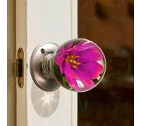 Unique Decorative Door Handle, Round Glass Bead Door Handle, Retro Round Resin Epoxy Flower Door Knob Retro, Animal Designs adds Charm to Modern and Classic Homes Nature Home Decor(#13,2.76in/7cm)