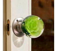 Unique Decorative Door Handle, Round Glass Bead Door Handle, Retro Round Resin Epoxy Flower Door Knob Retro, Animal Designs adds Charm to Modern and Classic Homes Nature Home Decor(#18,2.76in/7cm)