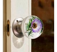Unique Decorative Door Handle, Round Glass Bead Door Handle, Retro Round Resin Epoxy Flower Door Knob Retro, Animal Designs adds Charm to Modern and Classic Homes Nature Home Decor(#14,2.36in/6cm)