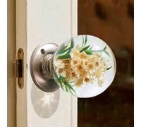 Unique Decorative Door Handle, Round Glass Bead Door Handle, Retro Round Resin Epoxy Flower Door Knob Retro, Animal Designs adds Charm to Modern and Classic Homes Nature Home Decor(#21,1.97in/5cm)