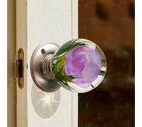 Unique Decorative Door Handle, Round Glass Bead Door Handle, Retro Round Resin Epoxy Flower Door Knob Retro, Animal Designs adds Charm to Modern and Classic Homes Nature Home Decor(#24,2.36in/6cm)