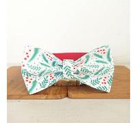 Unique Design Fashionable Bow Tie Handmade Engraving Dog Collar Dog Collar and Leash Set Bowknot (Collar Bow Tie X)