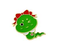 Unique Designs - Broche de serpiente portátil y resistente de aleación, accesorio de moda, decoración para fiestas, suministros o uso diario, zodiacos, año serpiente, talla única, como se describe