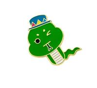 Unique Designs - Broche de serpiente portátil y resistente de aleación, accesorio de moda, decoración para fiestas, suministros o uso diario, broche festivo, One Size, como se describe