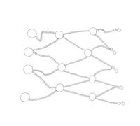 Unique Designs - Cinturón de cadena de aro portátil, accesorio de moda para suministros de fiesta, festivales de música y conciertos, diseños únicos