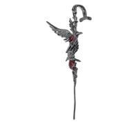 Unique Designs - Joyería de oreja en forma de cuervo, accesorio de moda para aquellos que abrazan lo oscuro y dulce accesorio estético para festivales de música, Medio, como se describe, como se
