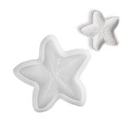 Unique Designs - Molde de bandeja de estrellas de mar, accesorio de moda para platos de joyería de resina y proyectos de manualidades decorativos, suministros de bandeja de estrellas de mar