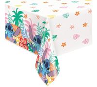 Unique Disney - Mantel Rectangular de plástico de Lilo and Stitch de 137 x 213 cm, cumpleaños y Celebraciones temáticas