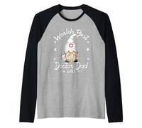 Unique Doctor GNOME For Men Funny Fathers Day Doctor Dad Camiseta Manga Raglan
