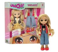 UNIQUE EYES Muñeca articulada 25 cm de Alto, con Ojos Grandes mágicos y Profundos, Sigue tu Mirada, Amy Fashion Doll con Extra Atuendo, para niñas a Partir de 3 años, Giochi Preziosi MYM01100