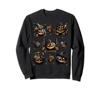 Unique Fall Autumn Halloween Bats For Witch Scary Pumpkin Sudadera