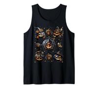 Unique Fall Autumn Halloween Skeleton For Men Skull Pumpkin Camiseta sin Mangas
