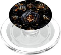 Unique Fall Autumn Halloween Skeleton For Men Skull Pumpkin PopSockets PopGrip para MagSafe