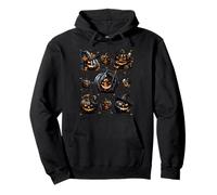 Unique Fall Autumn Halloween Skeleton For Men Skull Pumpkin Sudadera con Capucha