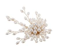 Unique Fashion Statement: and Diamonds Brooch Pins Women Pearl Embellishments Head Pin Jewelry Sets for Dresses Weddings Parties