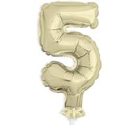 Unique- Figura para tartas, Color dorado (57265)