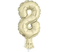 Unique- Figura para tartas, Color dorado (57268)