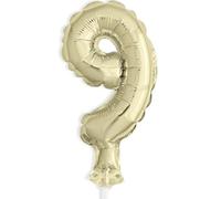 Unique- Figura para tartas, Color dorado (57269)